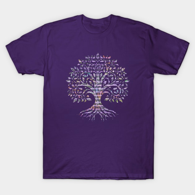 Graffiti Wall Tree T-Shirt by KayBee Gift Shop